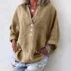 Women's Ibiza Style Boho Blouse – Slim Fit Casual Summer Blouse