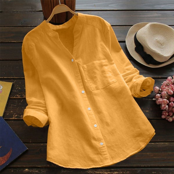 Women's Relaxed Button-Up Shirt – Casual Summer Shirt