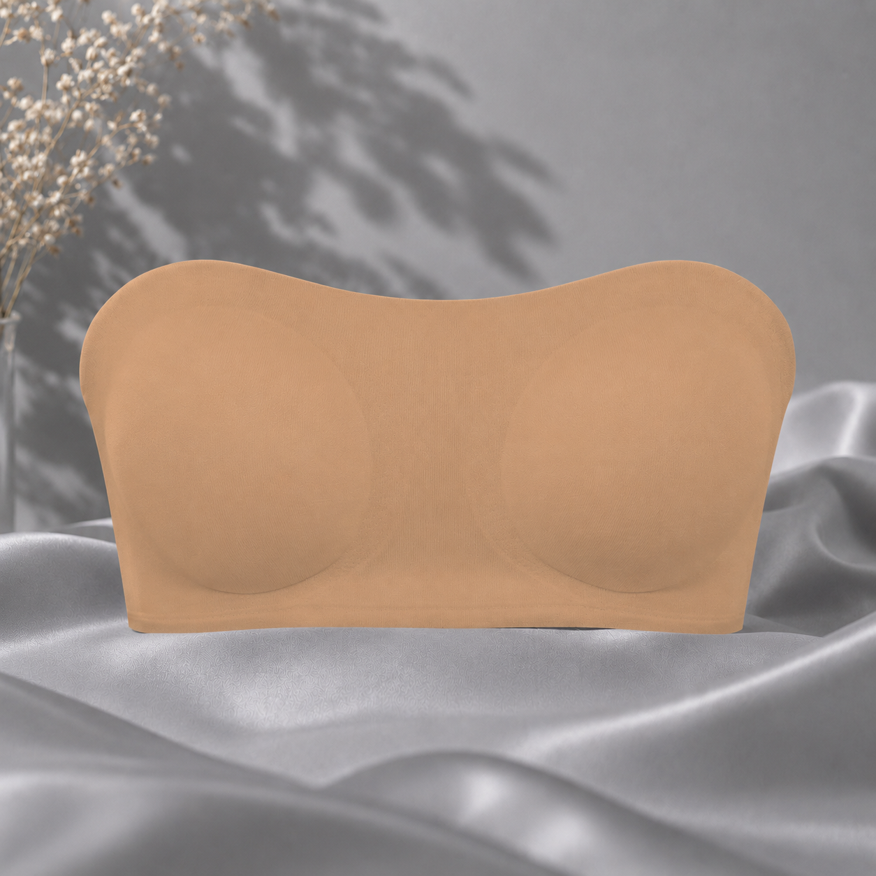 Women's Crossover Strapless Bra – Wireless Side Closure Support Bra