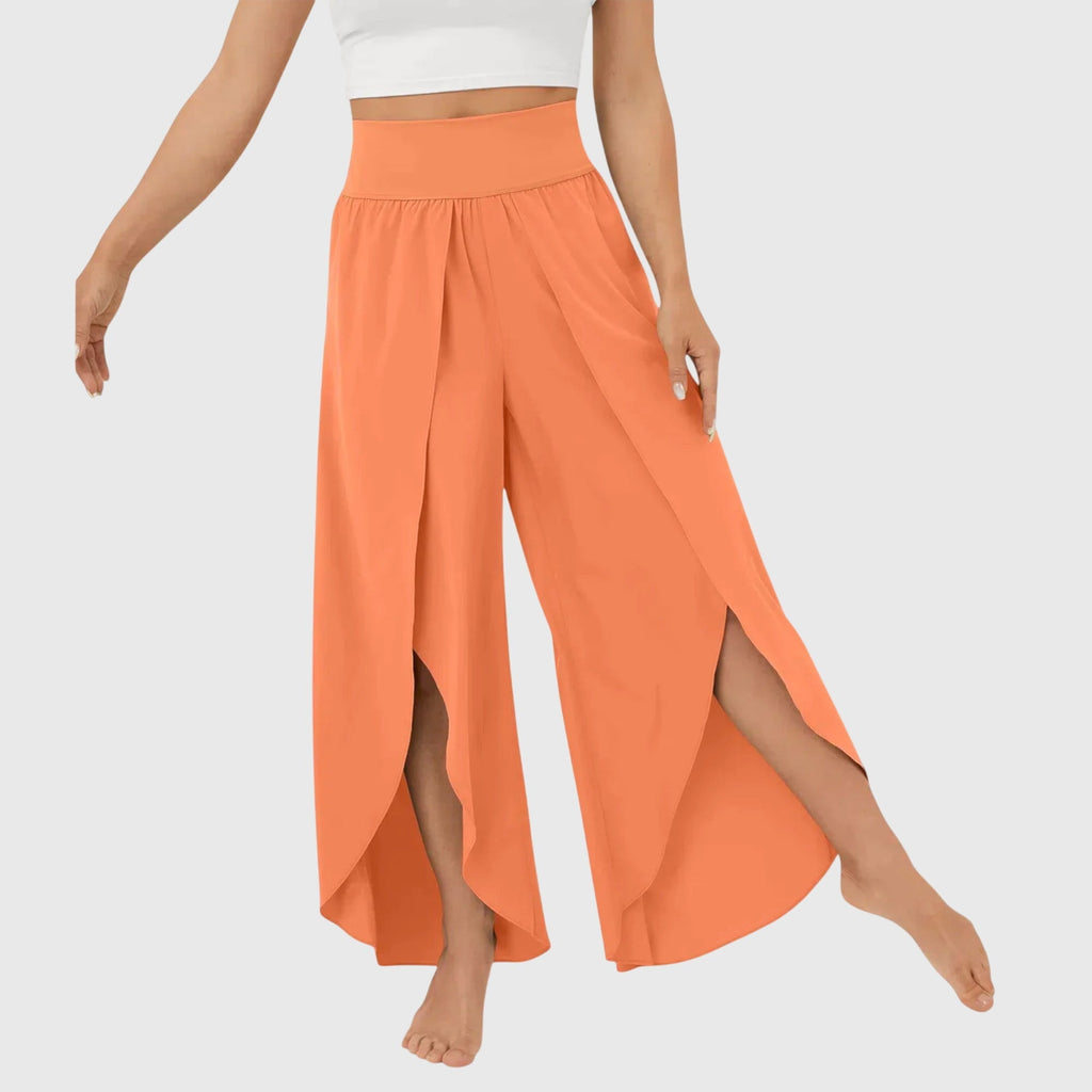 Women's Wide Leg Pants – Boho Casual Pants – Magdalena