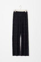Women's Lace Flared Pants – Sheer Floral Pants