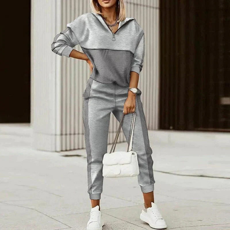 Women's Plaid Shacket Set – Matching Jacket & Pants Set