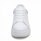 Women’s Orthopedic White Sneakers – Minimalist Comfort Walking Shoes – Paige