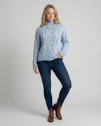 Women's Minimal Crew Neck Sweater – Classic Long Sleeve Knit Pullover