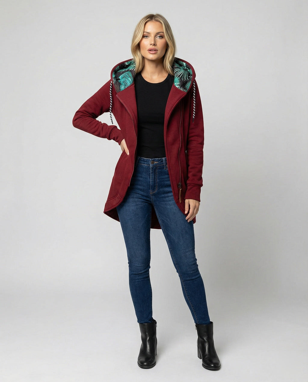 Women's Tailored Winter Jacket – Hooded Cold Weather Coat