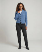 Women's Collared Knit Cardigan – Lapel Neck Button Front Cardigan