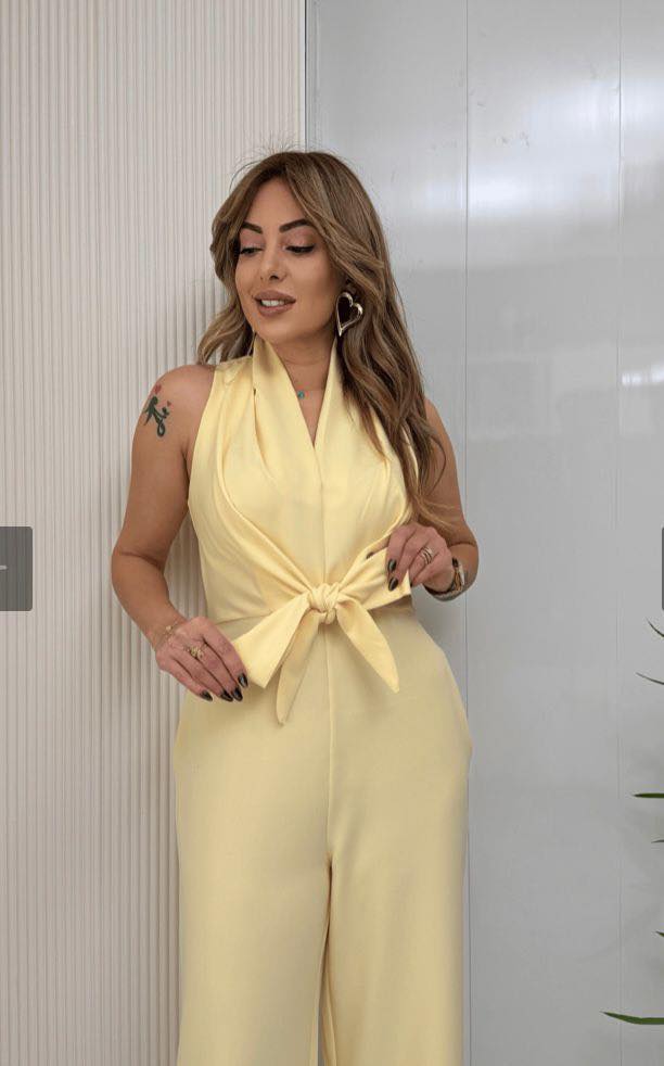 Women's High Waist Wide Leg Jumpsuit – Flowy Formal Occasion Jumpsuit