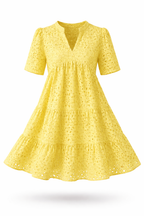 Women's Embroidered Midi Dress – Broderie Dress