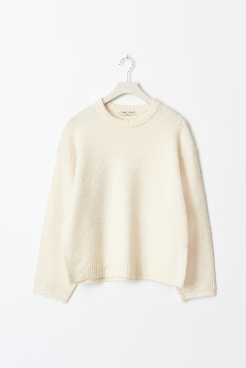 Women's Oversized Sweater – Balloon Sleeve Round Neck Pullover