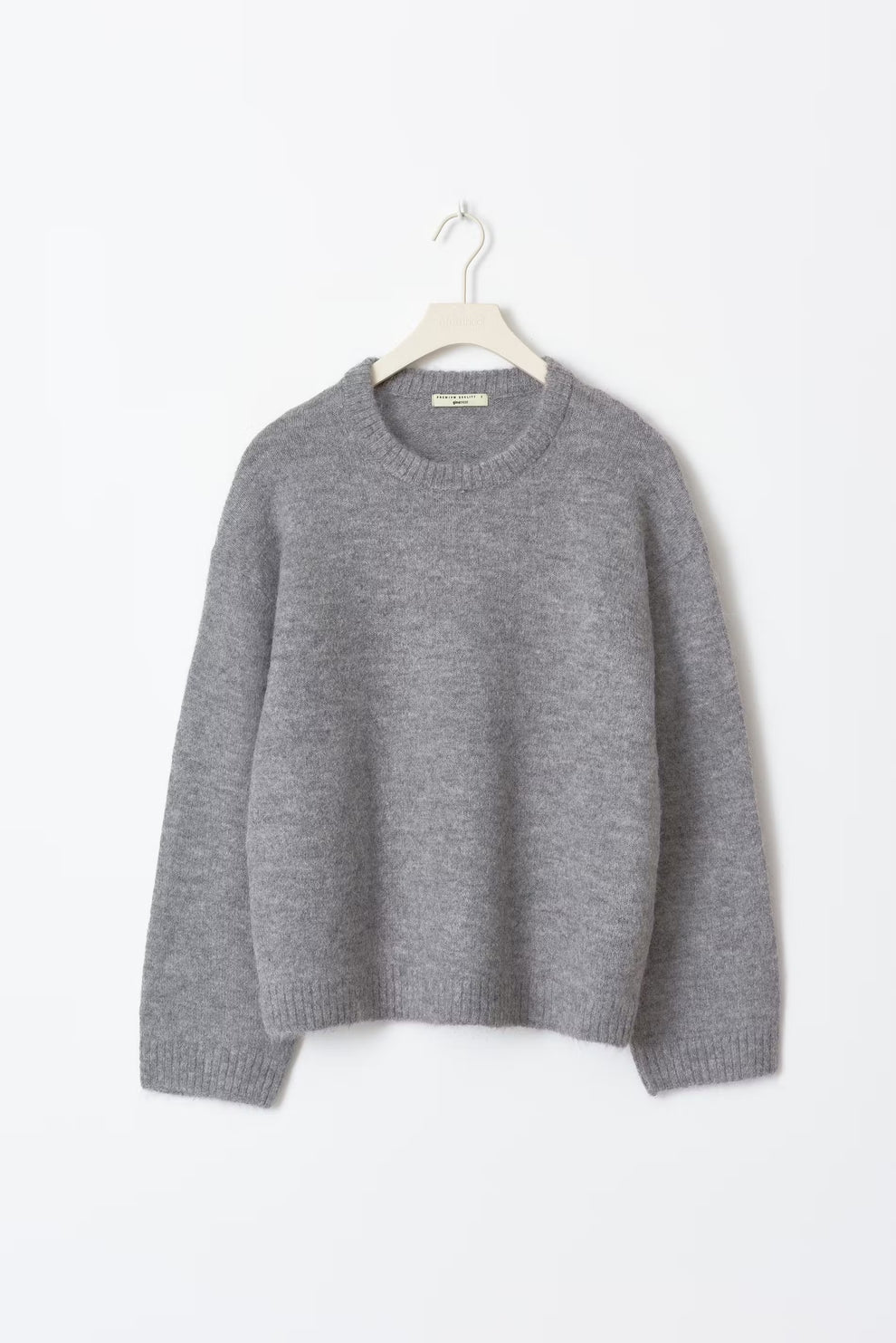 Women's Oversized Sweater – Balloon Sleeve Round Neck Pullover