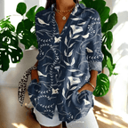 Women's Vintage Lace Blouse – Elegant Puff Sleeve Blouse