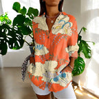 Women's Vintage Lace Blouse – Elegant Puff Sleeve Blouse