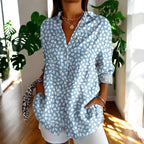 Women's Vintage Lace Blouse – Elegant Puff Sleeve Blouse