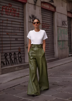 Women's Leather Look Pants – High Waist Skinny Pants
