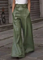 Women's Leather Look Pants – High Waist Skinny Pants