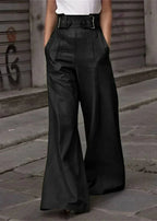 Women's Leather Look Pants – High Waist Skinny Pants