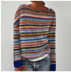 Women's Nordic Fair Isle Sweater – Norwegian Pattern Crew Neck Pullover