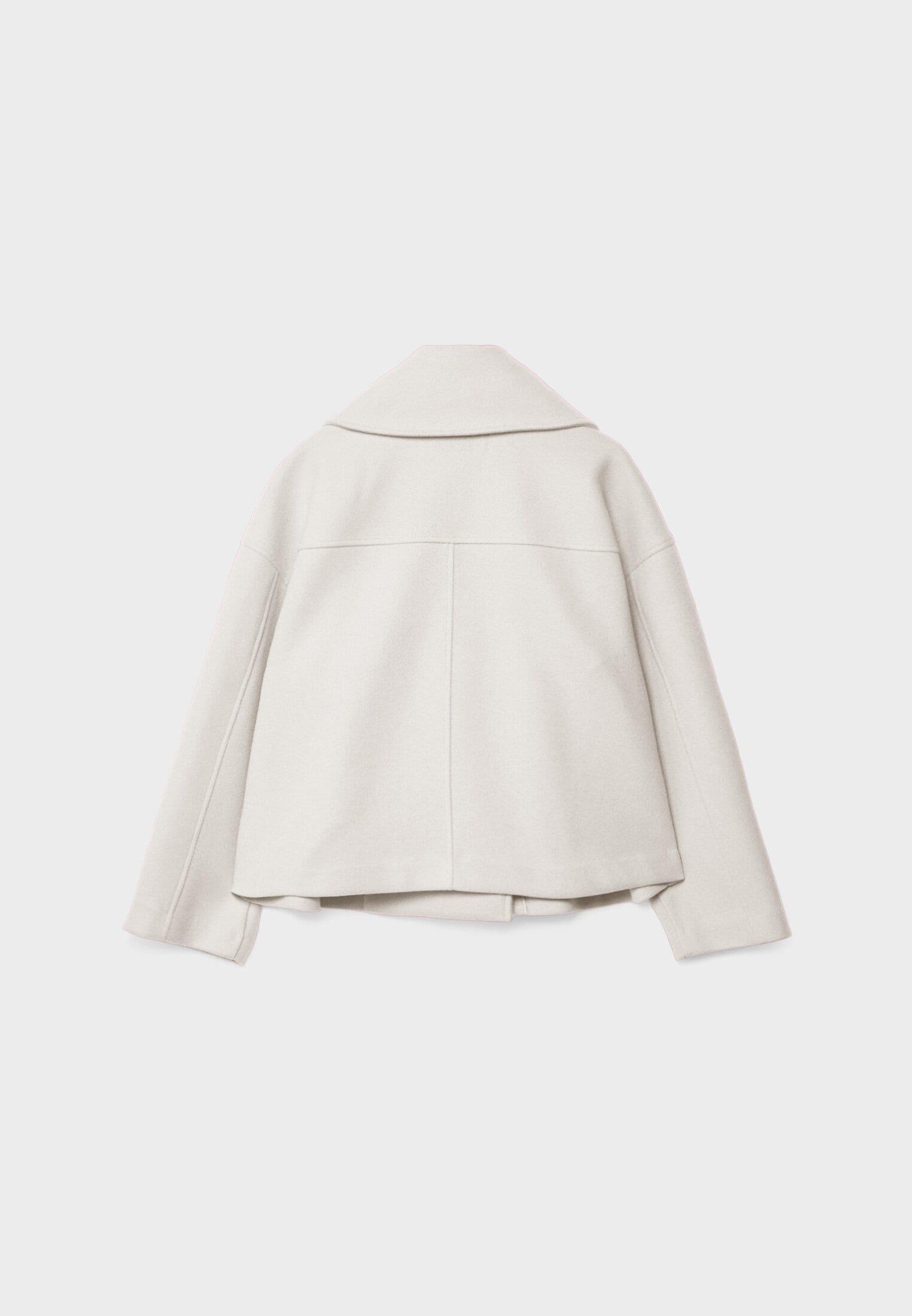 Women's Double Breasted Coat – Elegant Long Coat – Anna