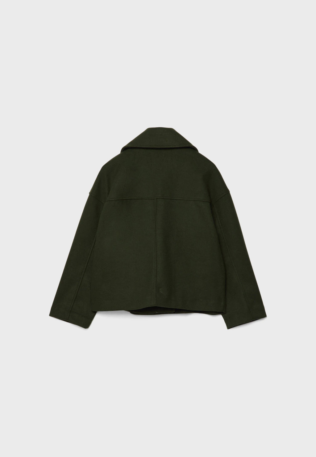Women's Double Breasted Coat – Elegant Long Coat – Anna