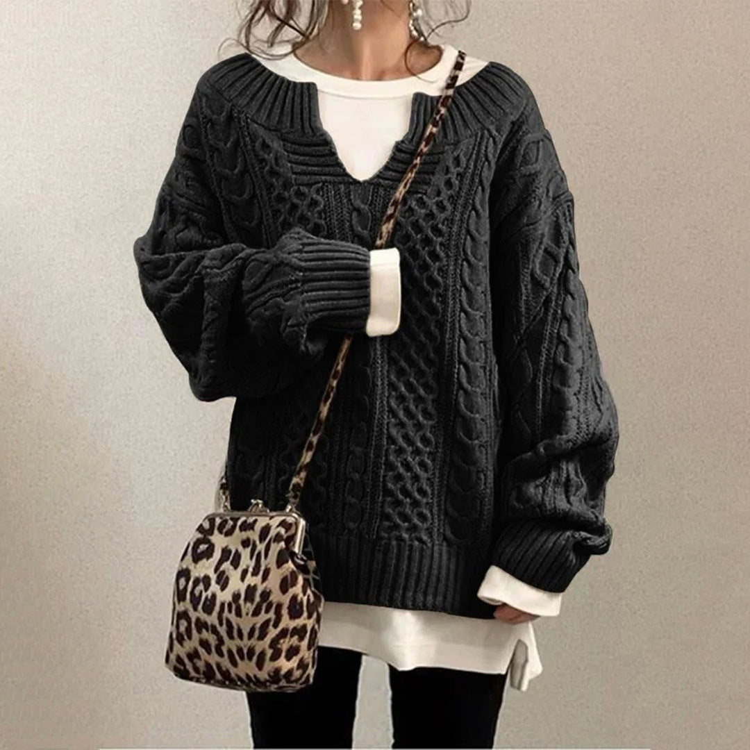 Women's Pullover Sweater – Knit Casual Sweater – Alani