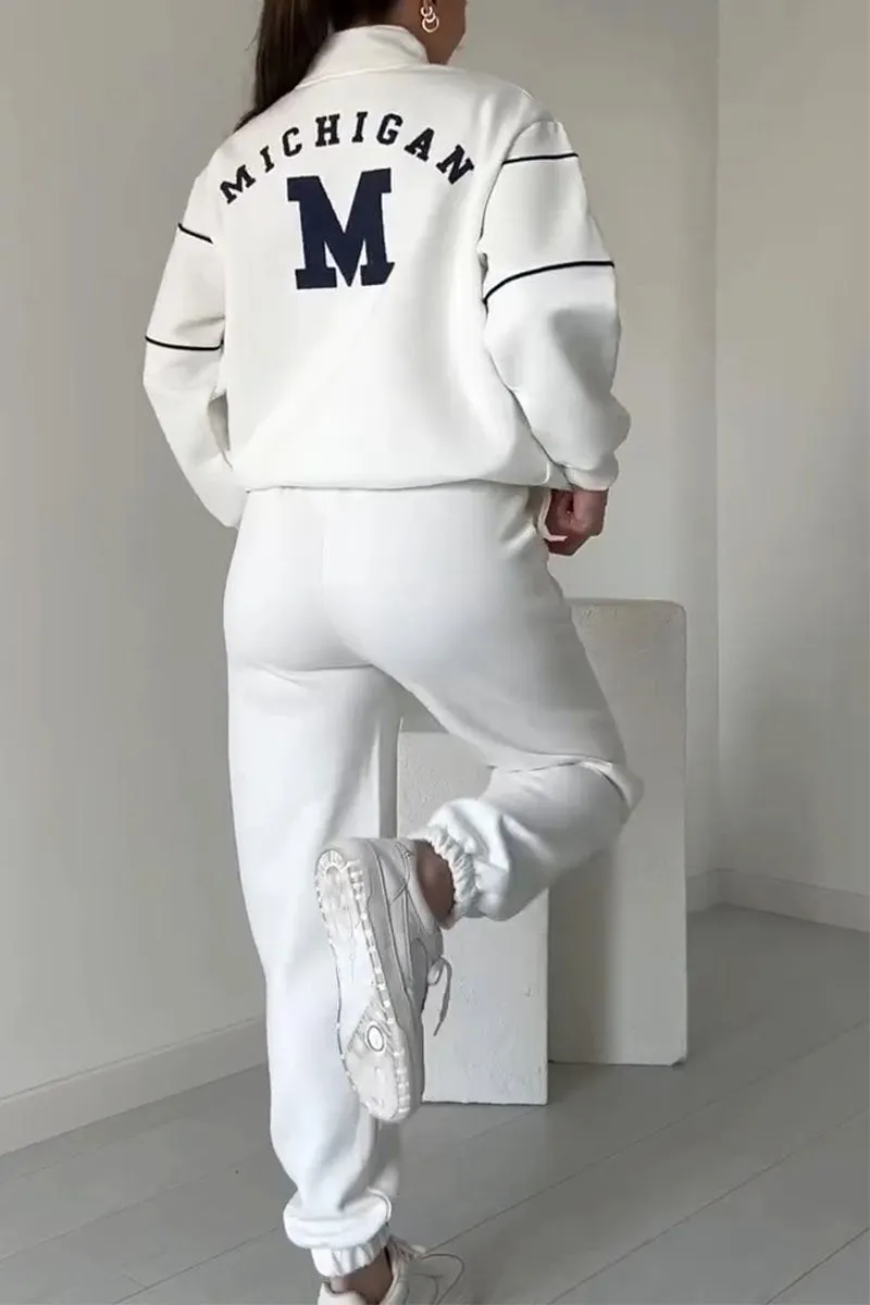 Women's Half-Zip Tracksuit – Matching Jogger Set