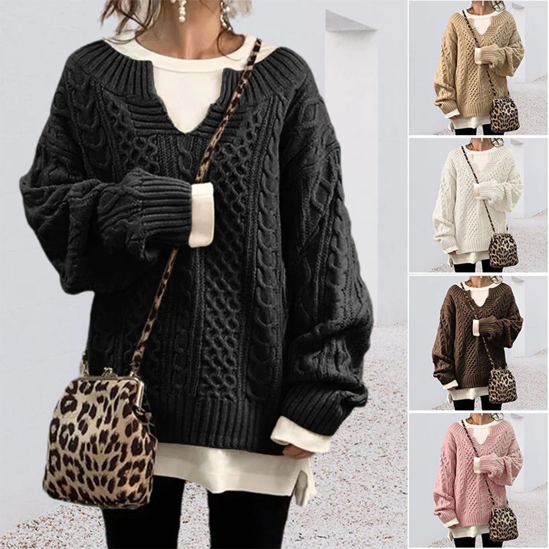 Women's Pullover Sweater – Knit Casual Sweater – Alani