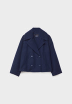 Women's Double Breasted Coat – Elegant Long Coat – Anna