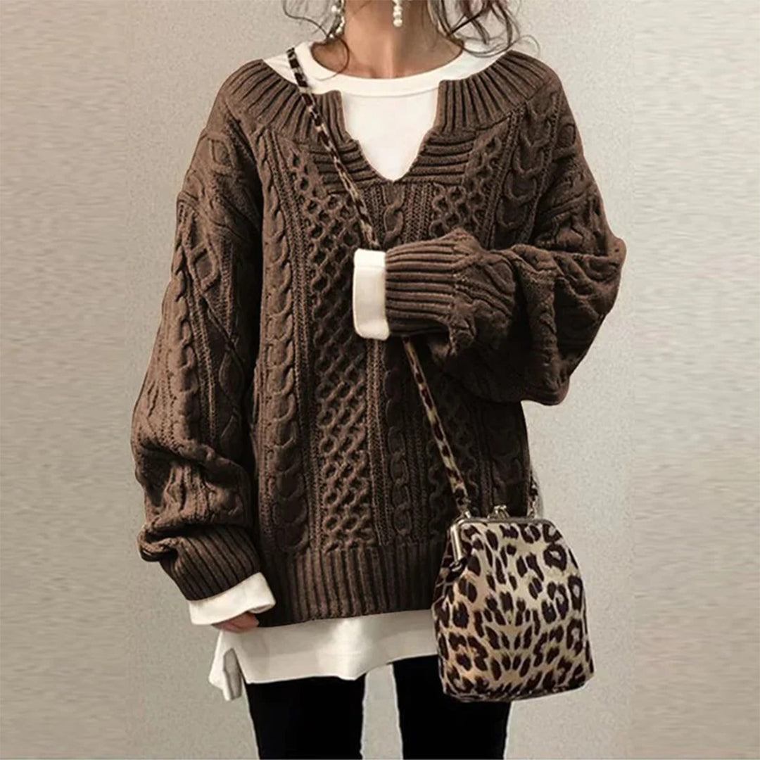 Women's Pullover Sweater – Knit Casual Sweater – Alani