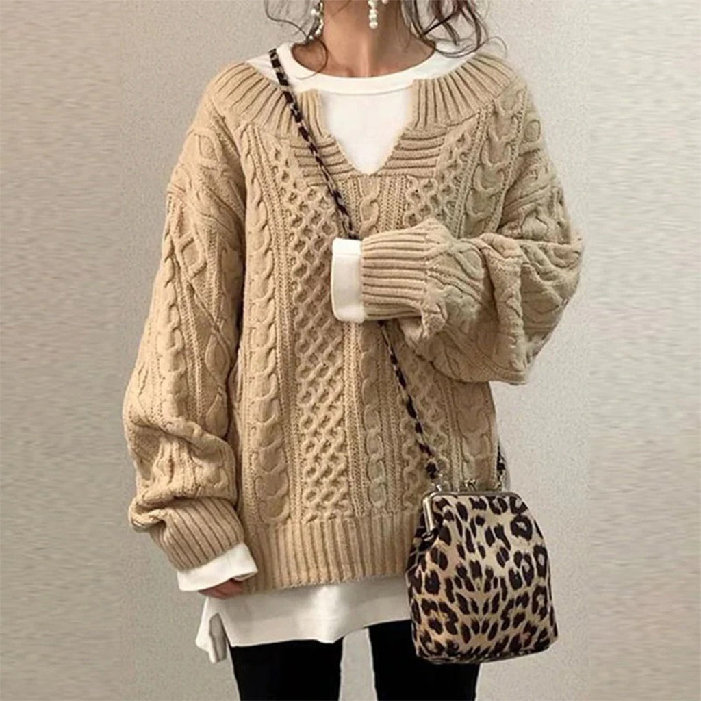 Women's Pullover Sweater – Knit Casual Sweater – Alani
