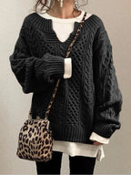 Women's Pullover Sweater – Knit Casual Sweater – Alani