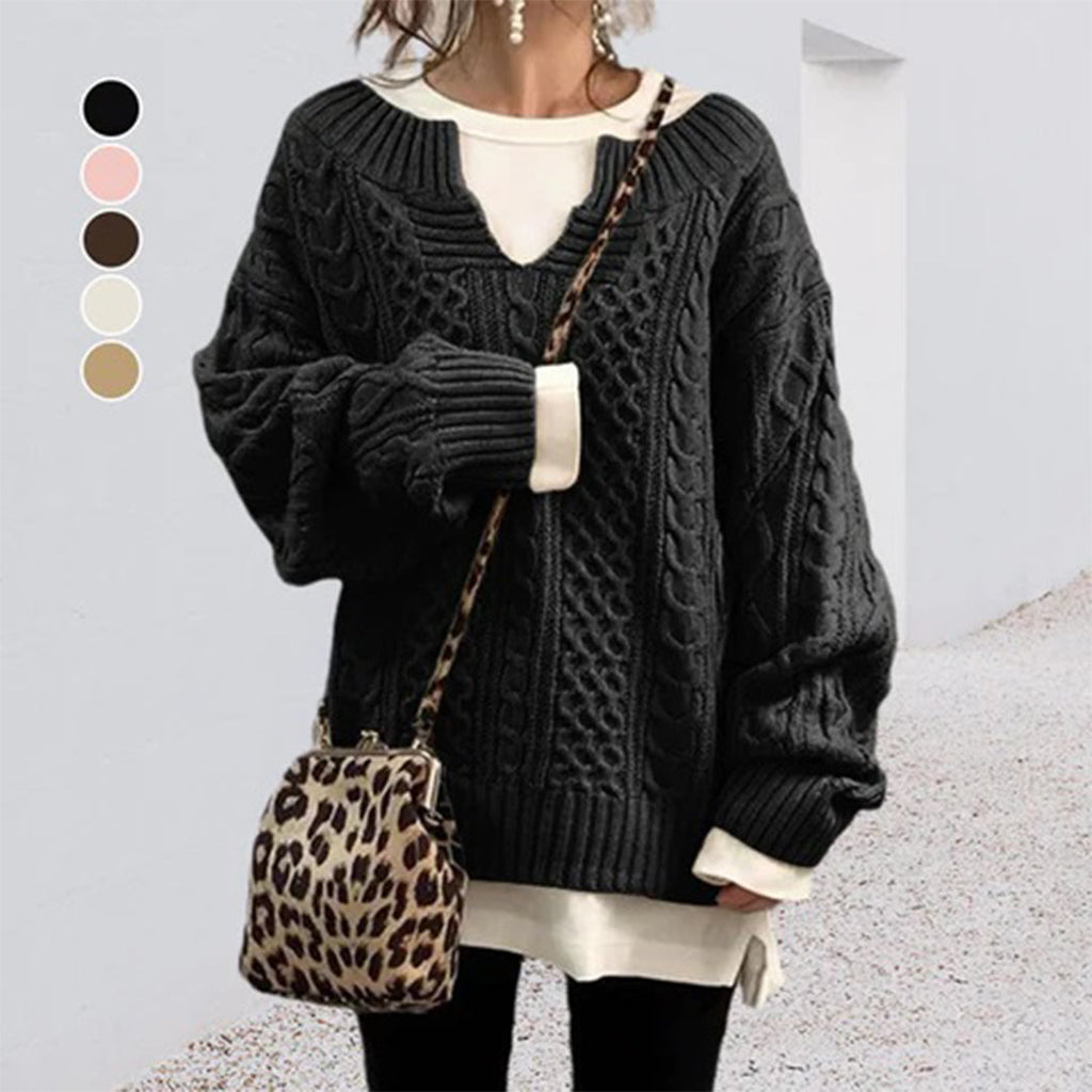 Women's Pullover Sweater – Knit Casual Sweater – Alani