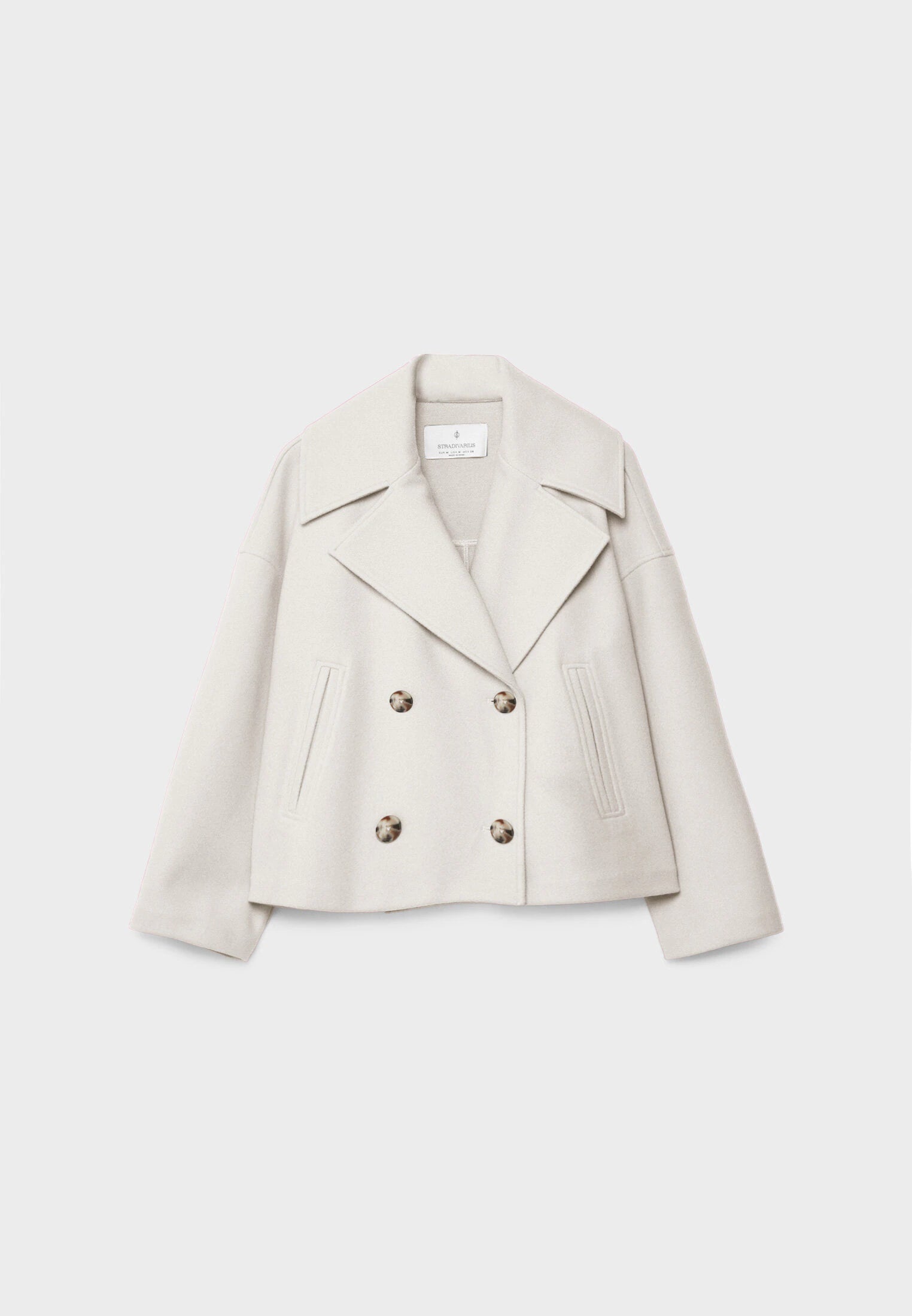 Women's Double Breasted Coat – Elegant Long Coat – Anna