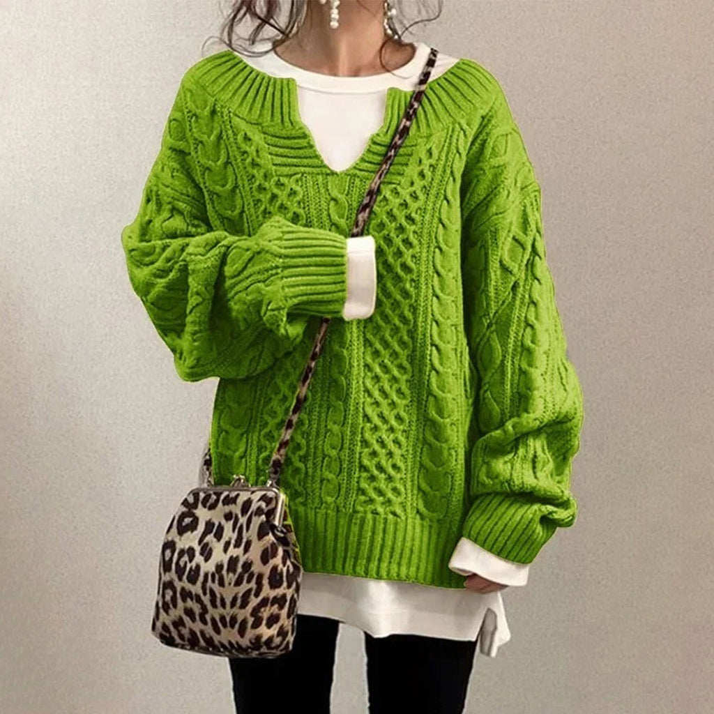 Women's Pullover Sweater – Knit Casual Sweater – Alani