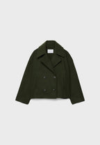 Women's Double Breasted Coat – Elegant Long Coat – Anna