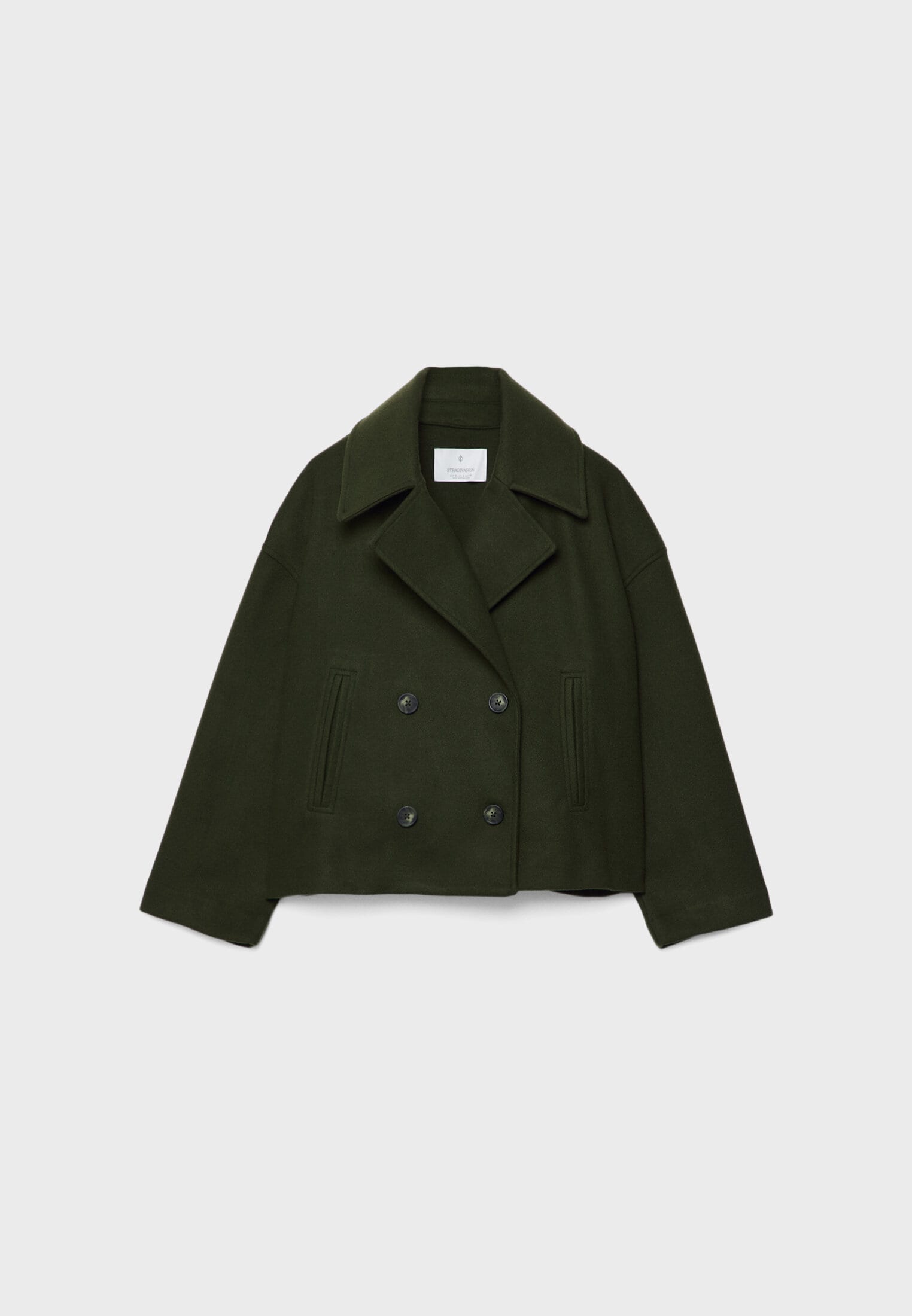 Women's Double Breasted Coat – Elegant Long Coat – Anna