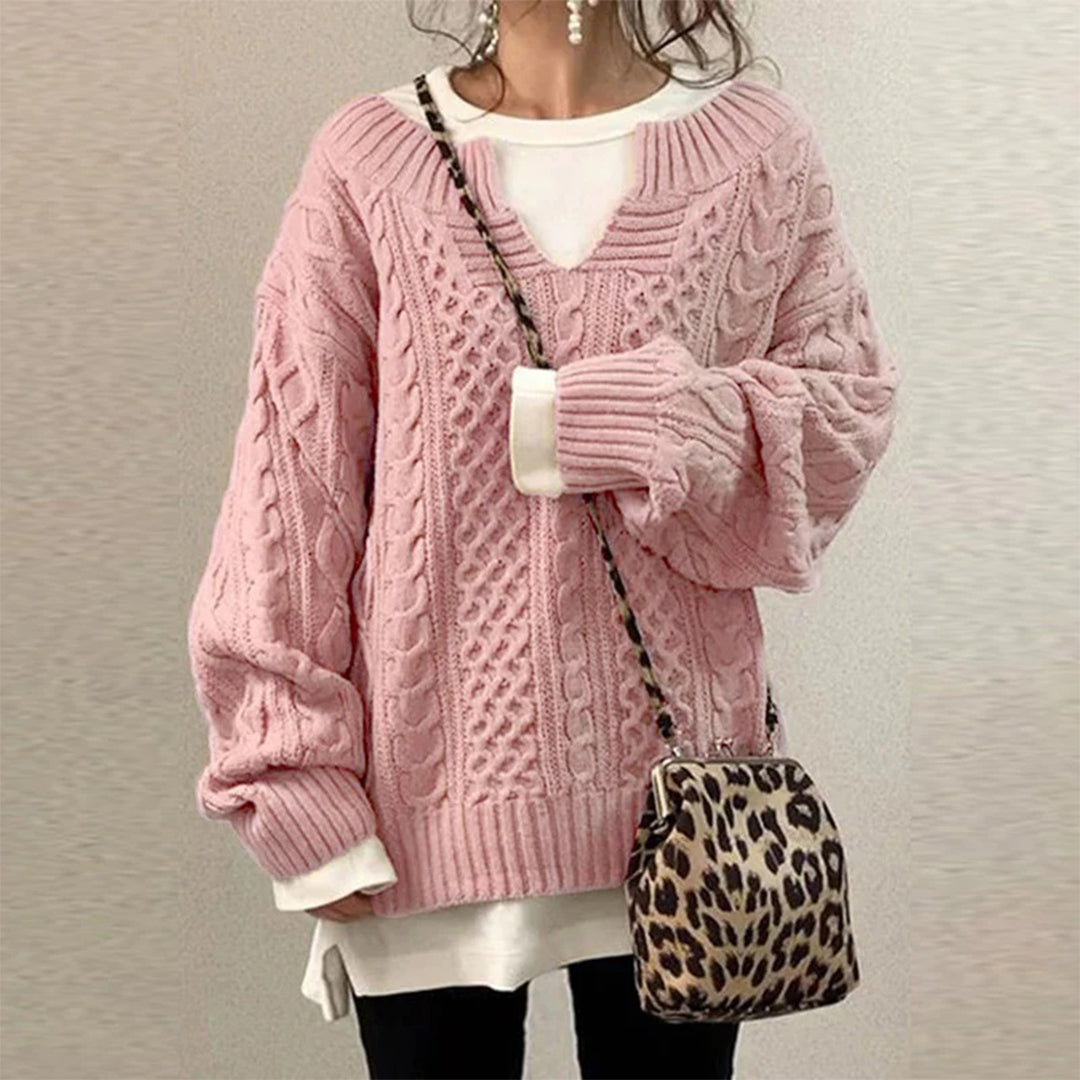 Women's Pullover Sweater – Knit Casual Sweater – Alani