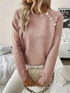 Women's Pearl Sweater – Pearl Embellished Knit Pullover