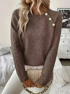 Women's Pearl Sweater – Pearl Embellished Knit Pullover
