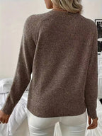Women's Pearl Sweater – Pearl Embellished Knit Pullover