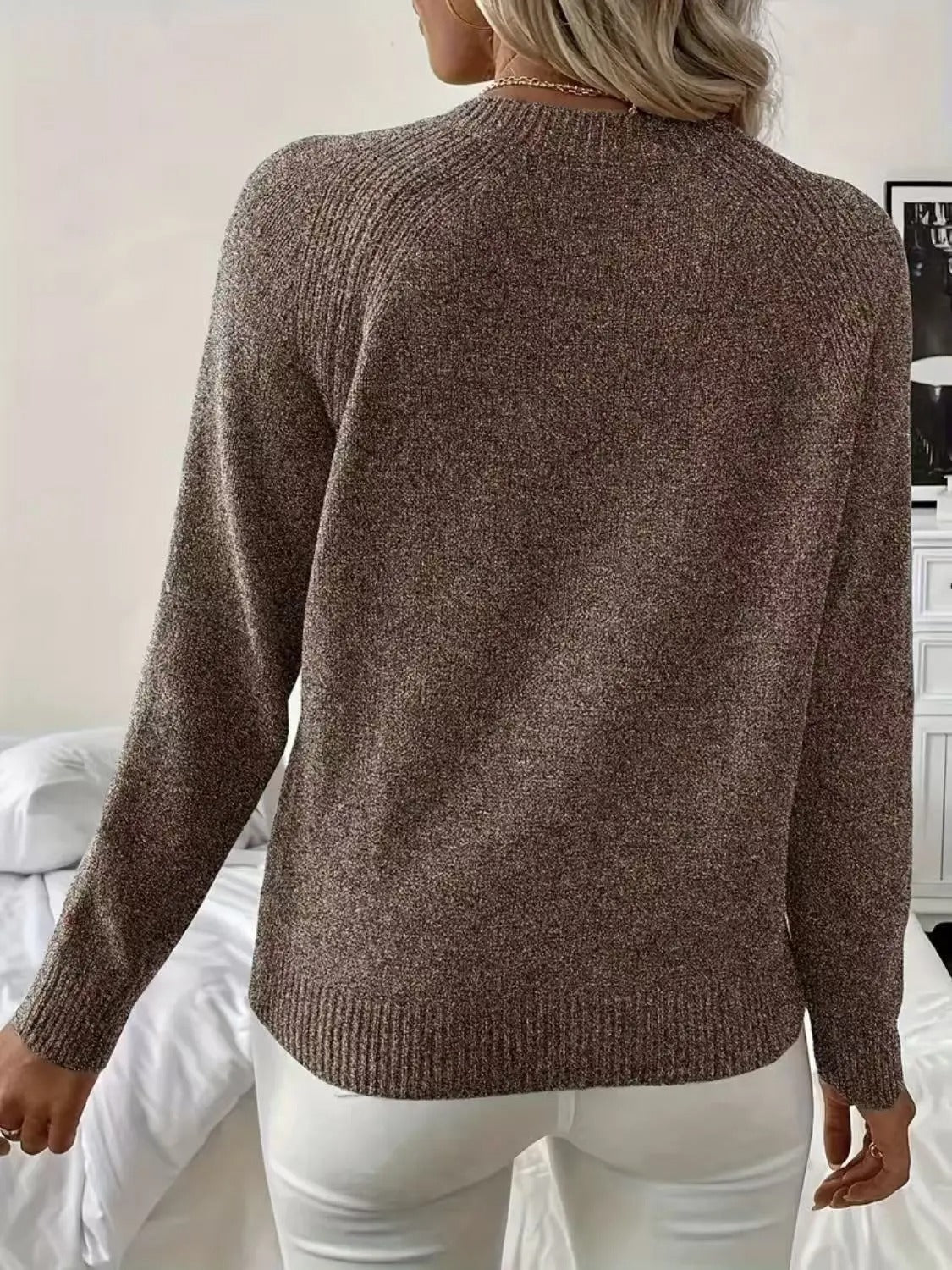 Women's Pearl Sweater – Pearl Embellished Knit Pullover
