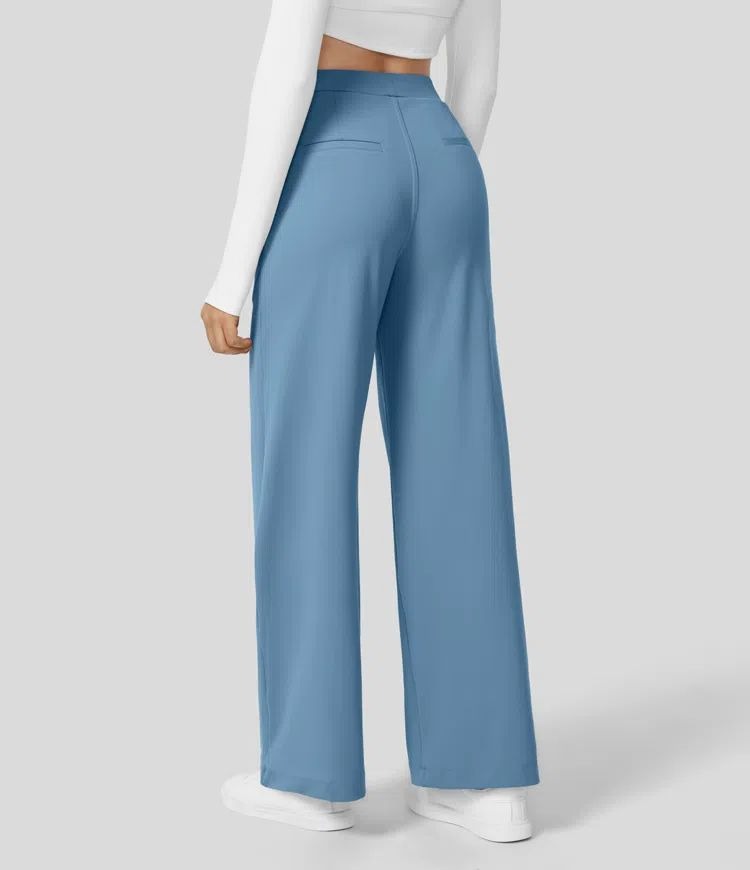 Women's Straight Leg Pants – High Waist Stretch Pants
