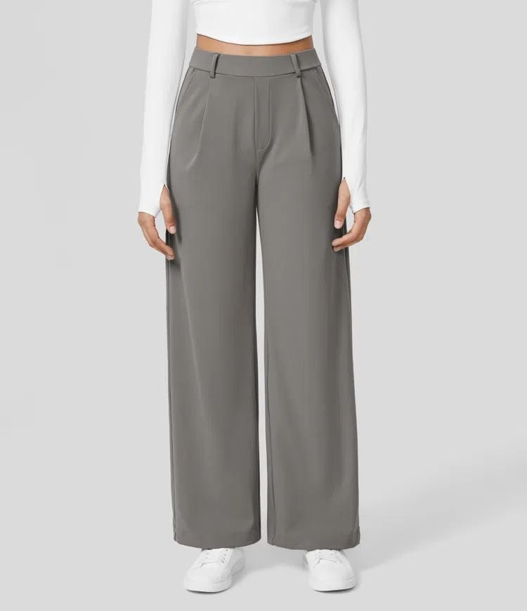Women's Straight Leg Pants – High Waist Stretch Pants