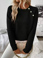 Women's Pearl Sweater – Pearl Embellished Knit Pullover