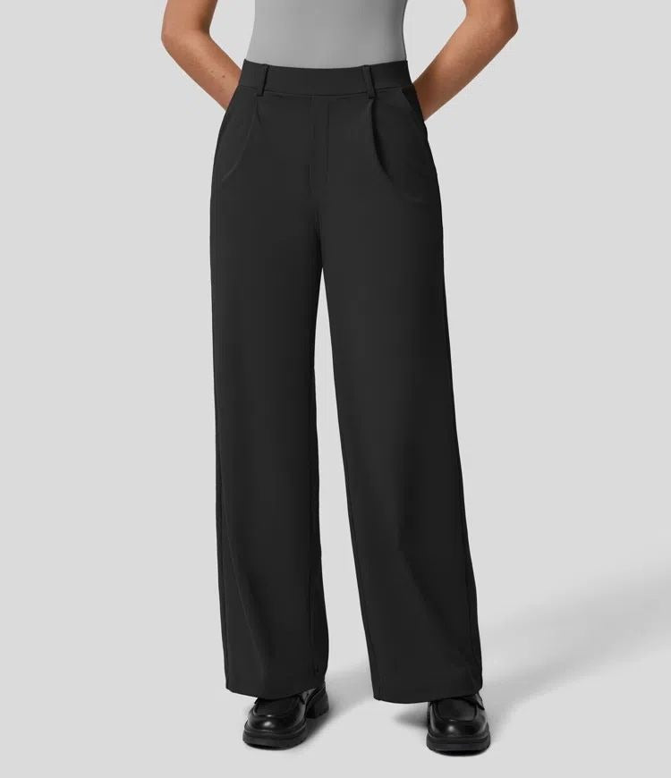 Women's Straight Leg Pants – High Waist Stretch Pants