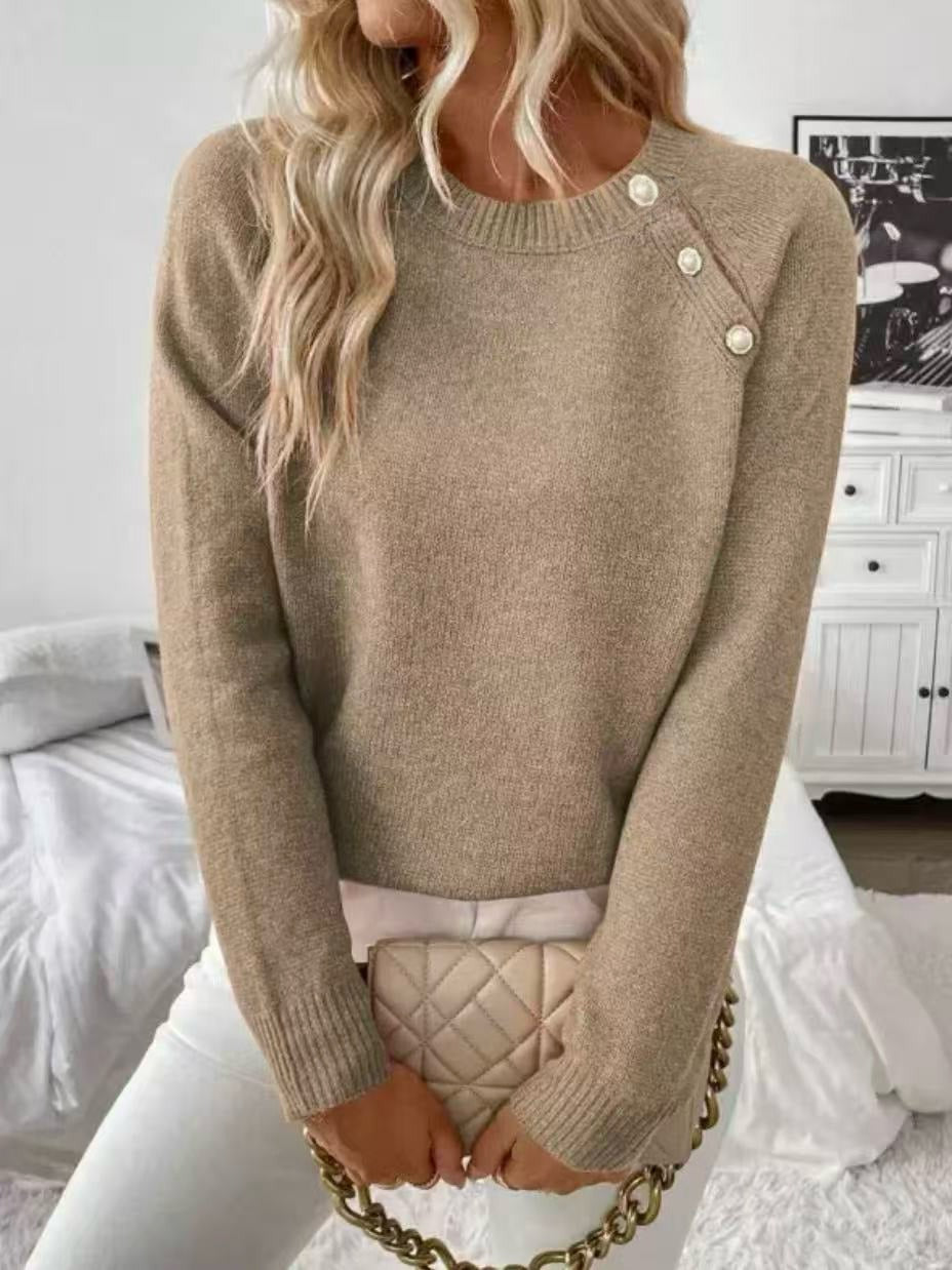 Women's Pearl Sweater – Pearl Embellished Knit Pullover