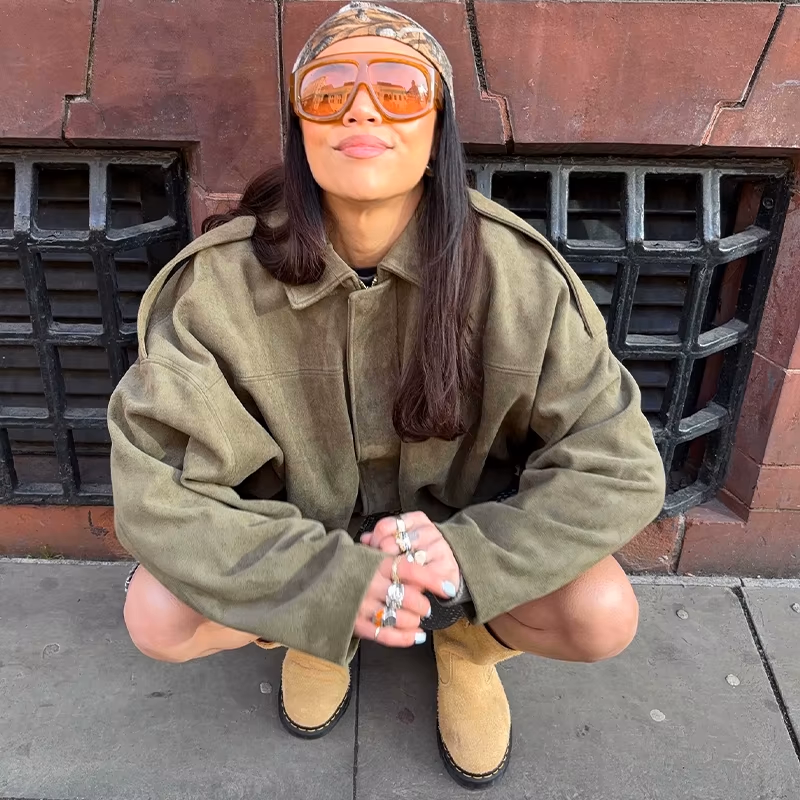 Women's Vintage Fringe Jacket – Oversized Western Statement Jacket