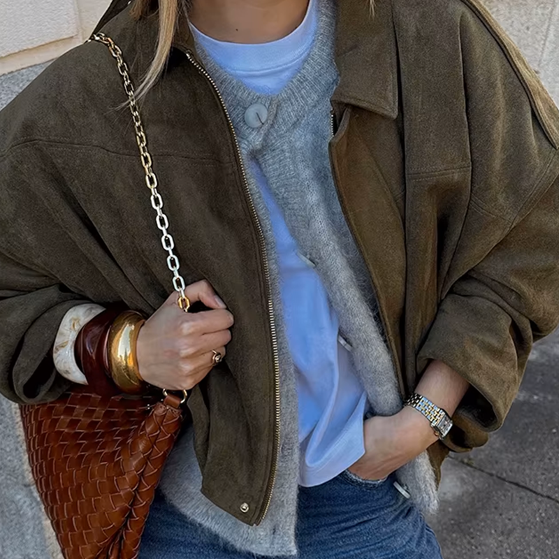 Women's Vintage Fringe Jacket – Oversized Western Statement Jacket