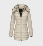 Women's Soft Lined Hooded Coat – Long Weather Resistant Winter Jacket