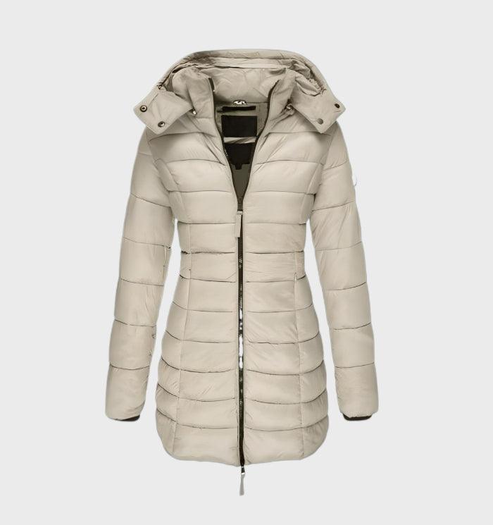 Women's Soft Lined Hooded Coat – Long Weather Resistant Winter Jacket