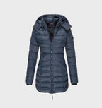Women's Soft Lined Hooded Coat – Long Weather Resistant Winter Jacket